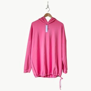 Koral NWT Women's Oversized Sleek Porto Scuba Pullover in Pink‎ Flush sz S